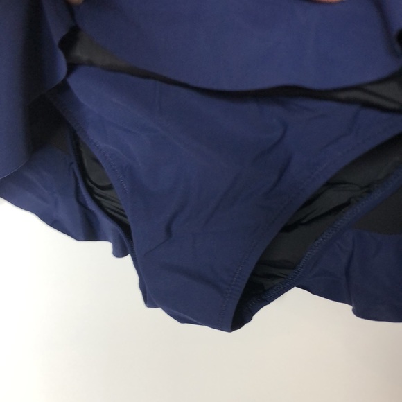 NWT Profile by Gottex Halter Swim Dress Size 6 Navy Blue - Picture 5 of 10